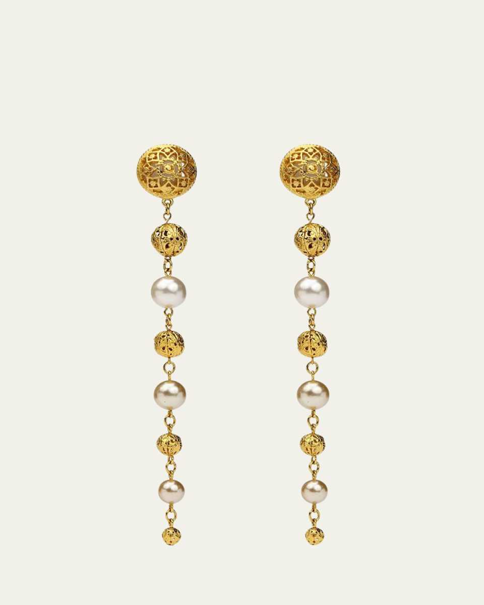 Multi-Drop Dangle Clip Earrings